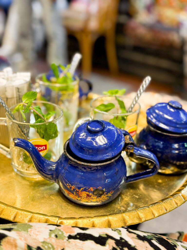 mint tea in el fishawy cafe khan el khalili cairo egypt
