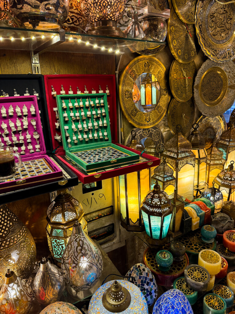 shop in khan el khalili bazaar cairo egypt